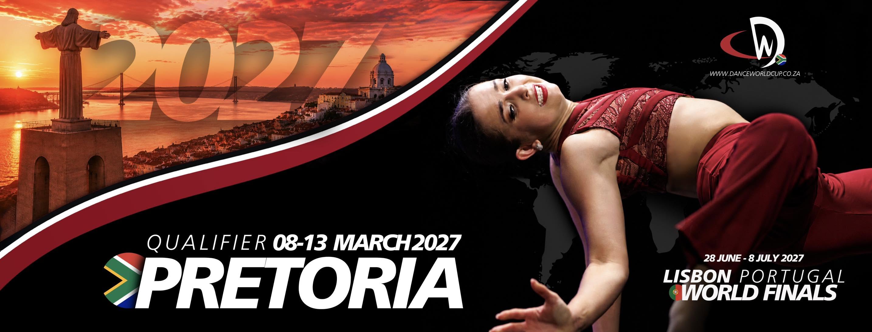 Dance World Cup 2027 — Pretoria qualifier and Lisbon World Finals